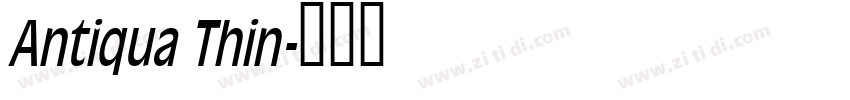 Antiqua Thin字体转换